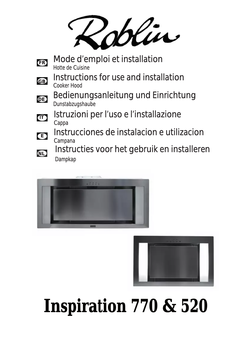 Página 1 del manual Manual de usuario Roblin Inspiration /2 770