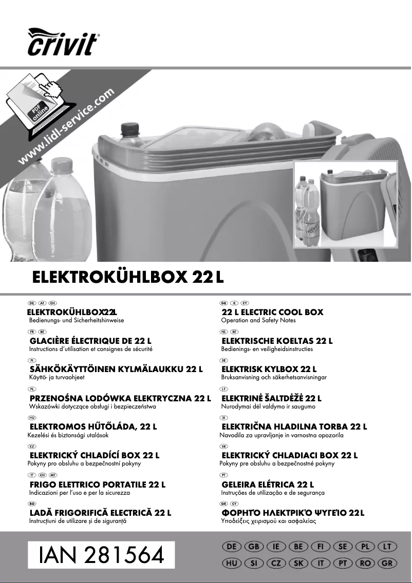 Page 1 de la notice Manuel utilisateur Crivit B-450