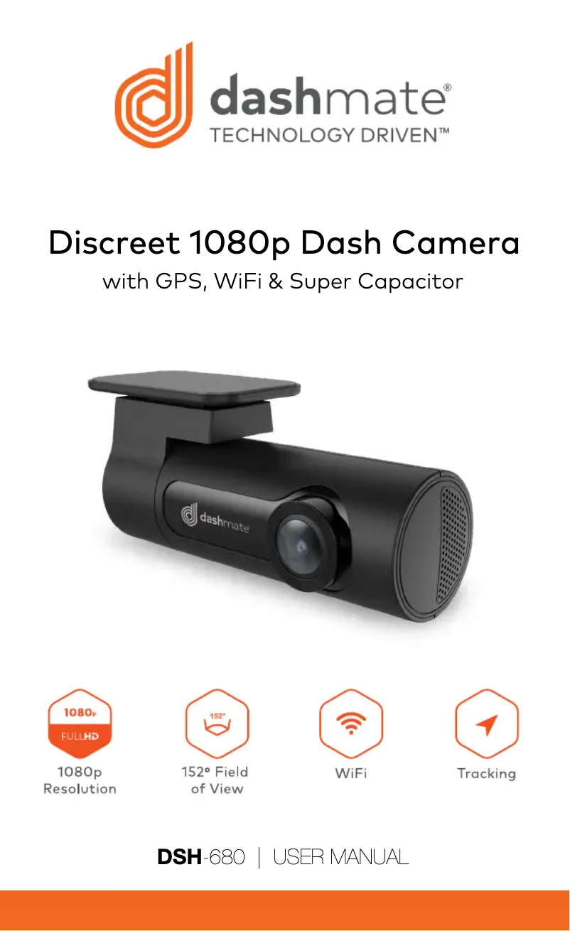 Page n°1 - Manuel utilisateur Dashmate DSH-680