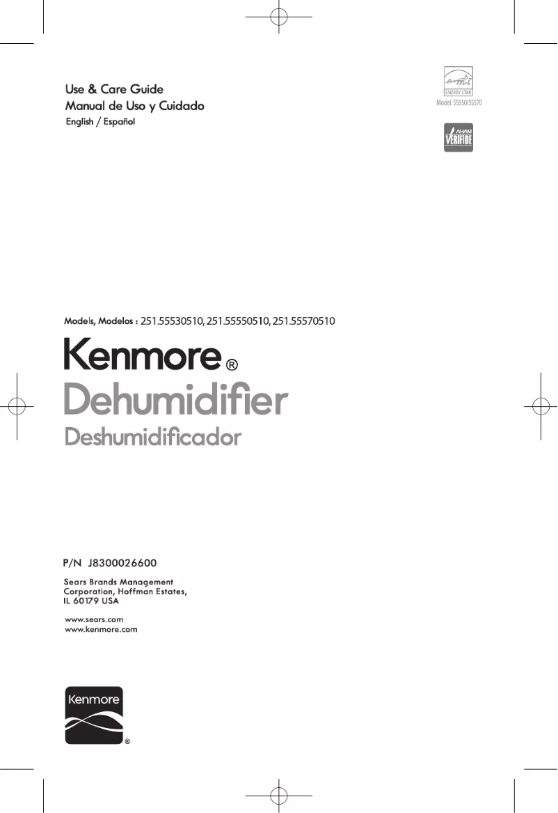 Page n°1 - Manuel utilisateur Kenmore KM70