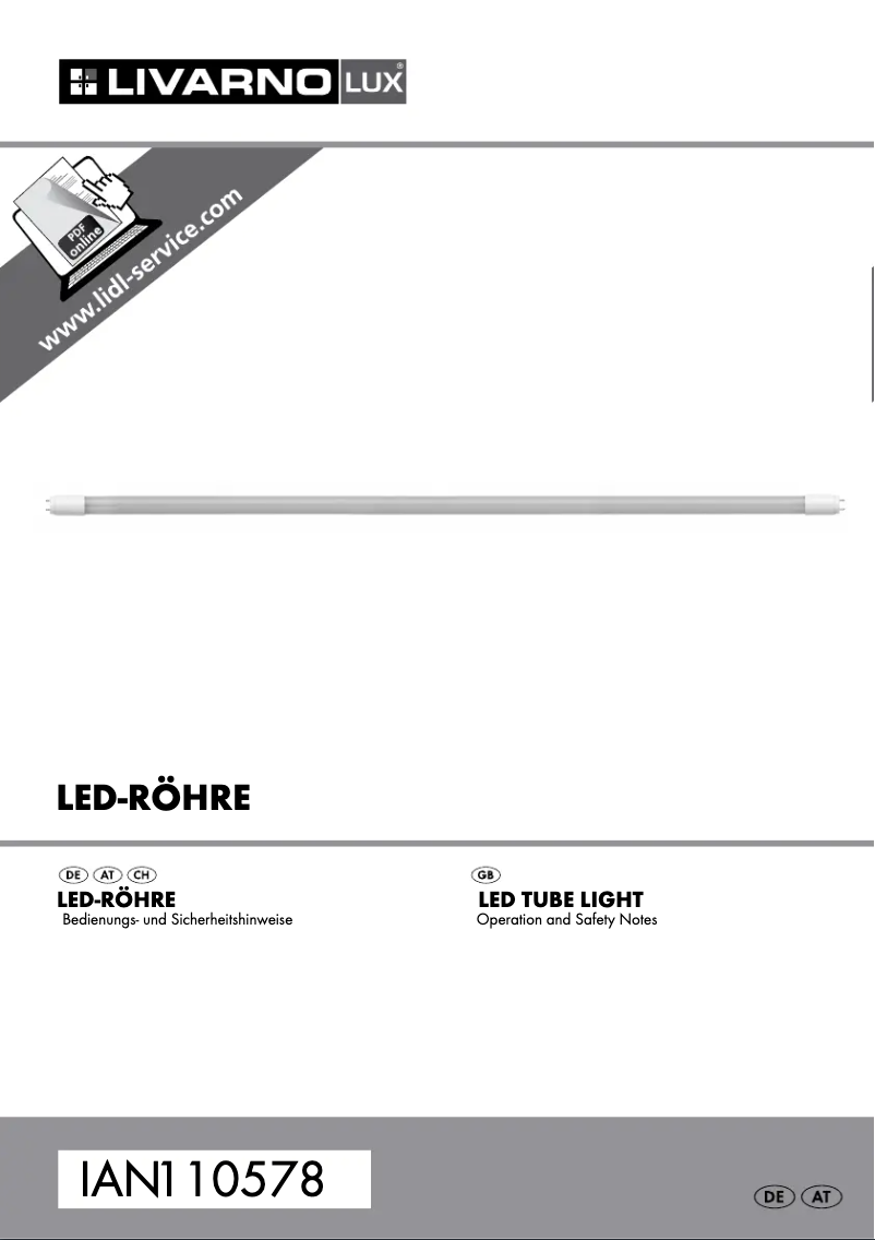 Image de la première page du manuel de l'appareil IAN 110578