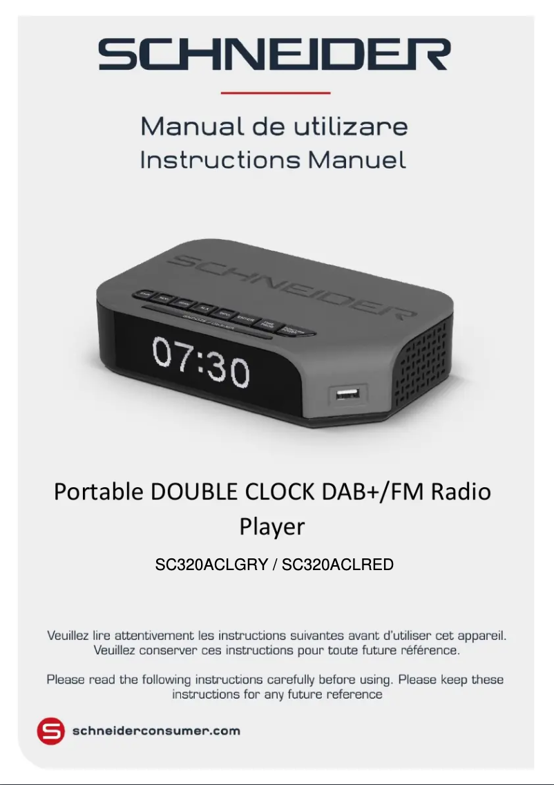 Page 1 de la notice Manuel utilisateur Schneider SC320CLGRY