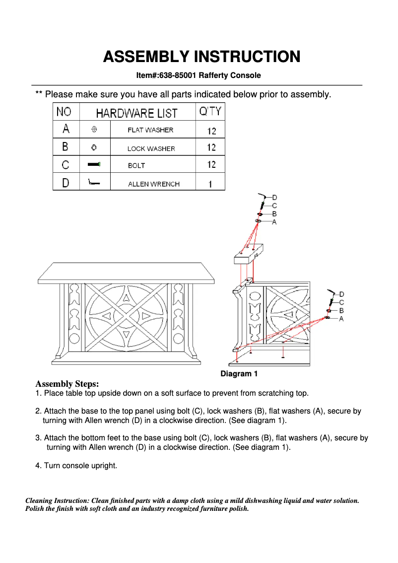 Page 1 de la notice Manuel utilisateur Hooker 638-85001