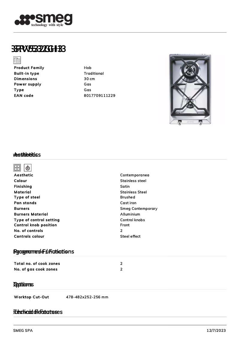 Image de la première page du manuel de l'appareil SRV532GH3