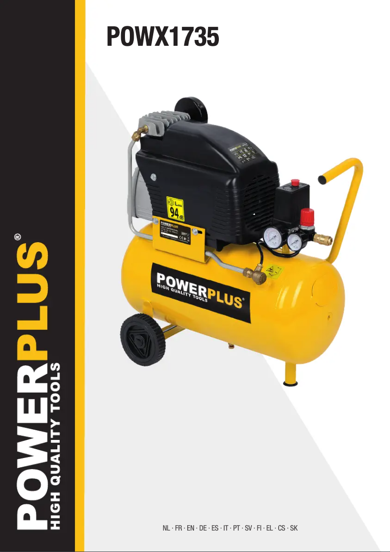 Image de la première page du manuel de l'appareil POWX1735