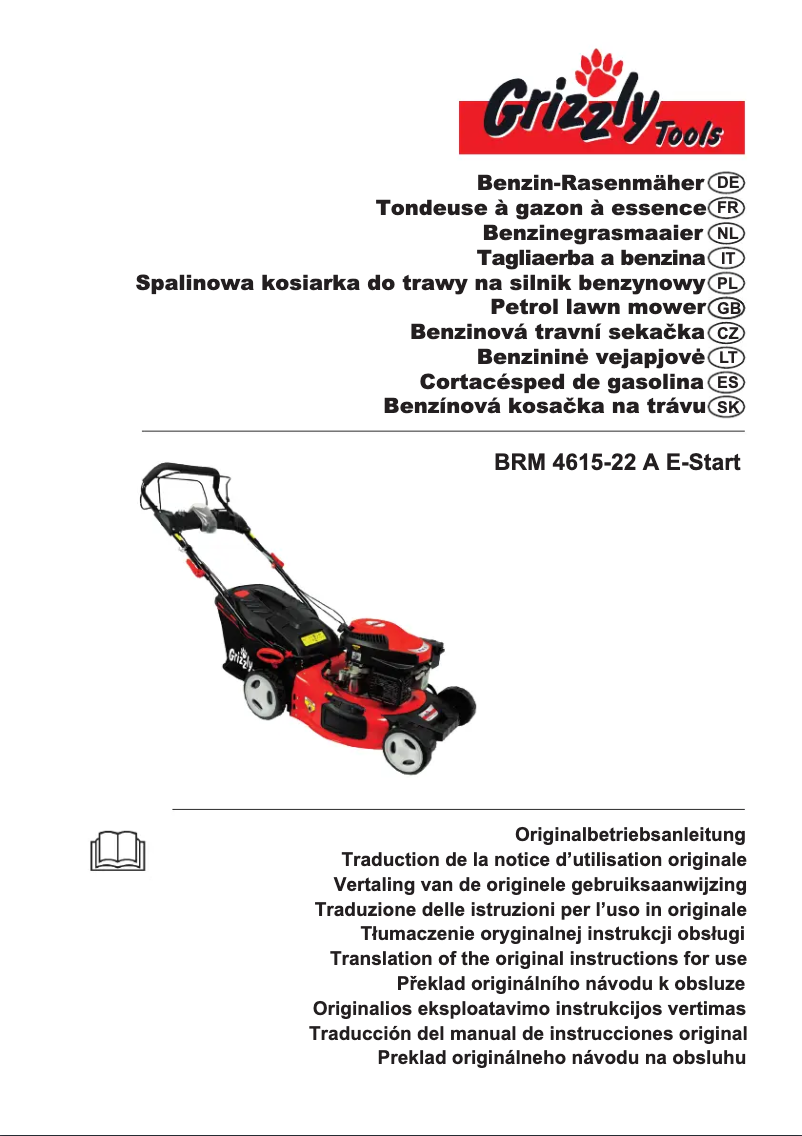 Page 1 de la notice Manuel utilisateur Grizzly BRM4615-22A E-Start