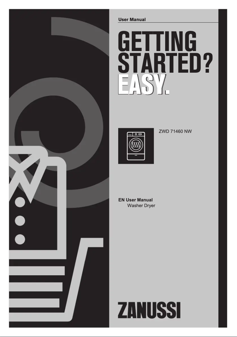 Page n°1 - Manuel utilisateur Zanussi ZWD71460NW