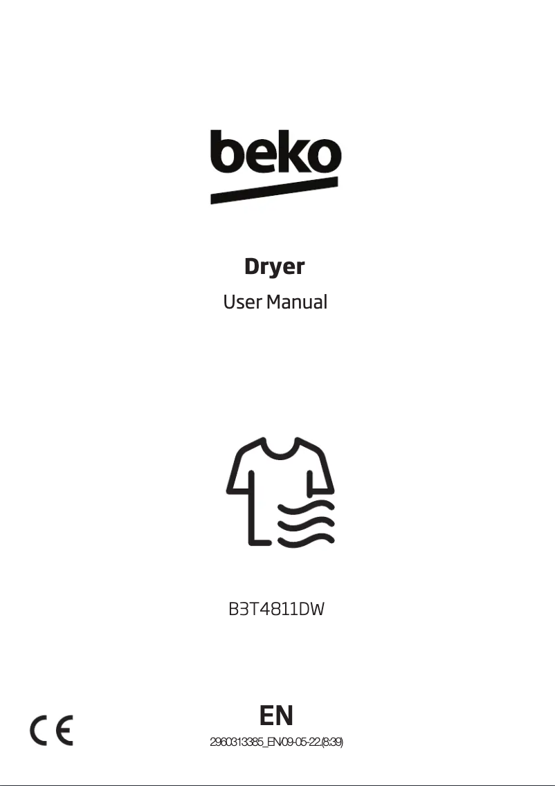 Page n°1 - Manuel utilisateur Beko DTLCE80151
