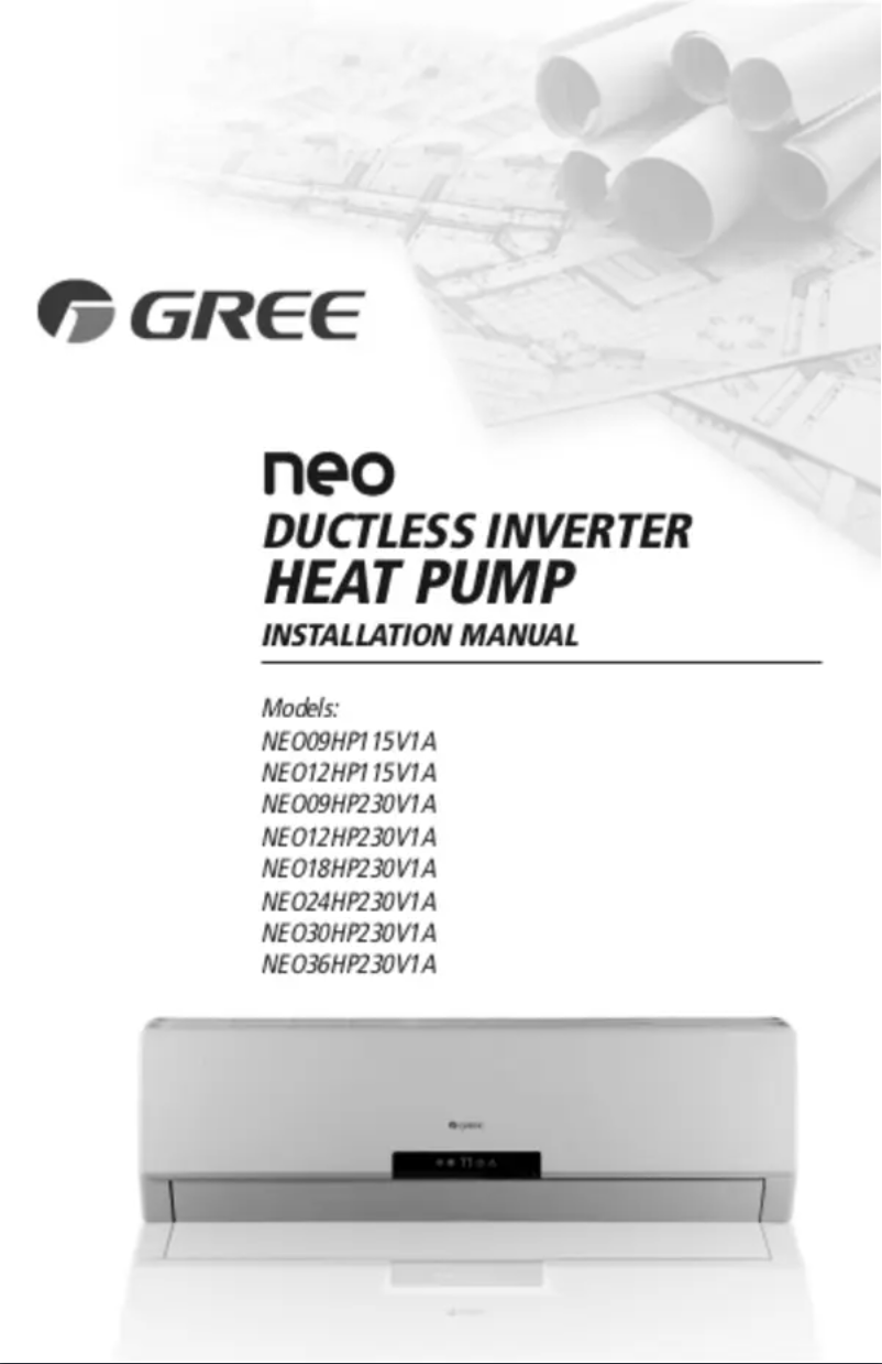 Page 1 de la notice Manuel utilisateur Gree NEO30HP230V1AH