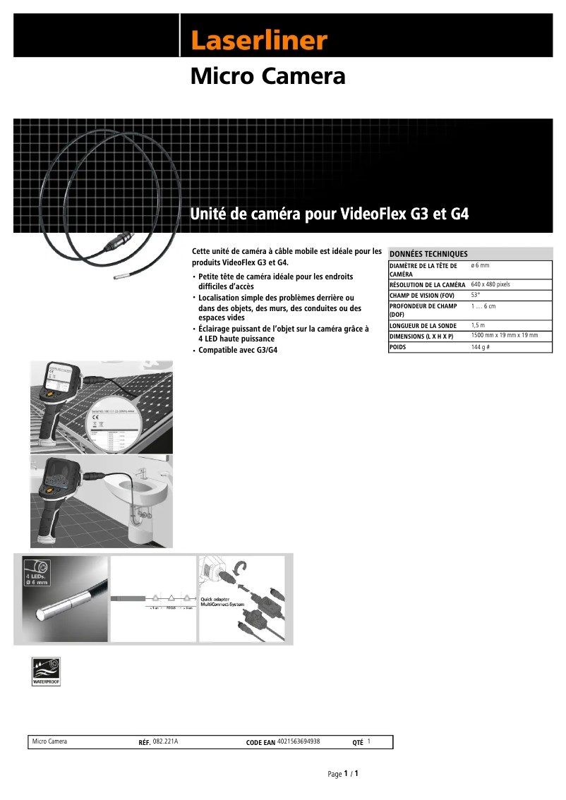 Image de la première page du manuel de l'appareil Micro Camera