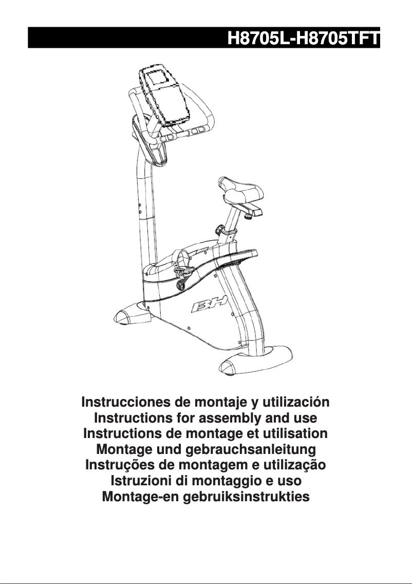 Page 1 de la notice Manuel utilisateur BH Fitness Carbon Bike Dual H8705L