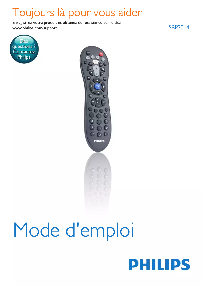 Page n°1 - Manuel utilisateur Philips SRP4000