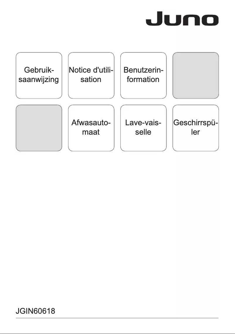Page n°1 - Manuel utilisateur Juno JGIN60618