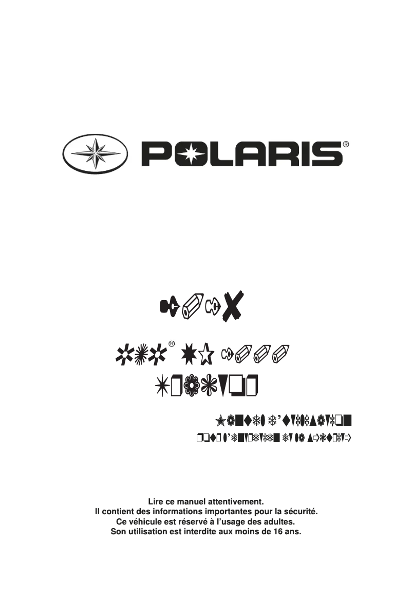 Image de la première page du manuel de l'appareil RZR XP 1000 (2018)