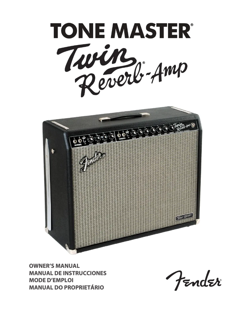 Page 1 de la notice Manuel utilisateur Fender Tone Master Twin Reverb