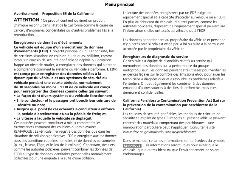 Page n°1 - Manuel utilisateur Acura RDX (2015)