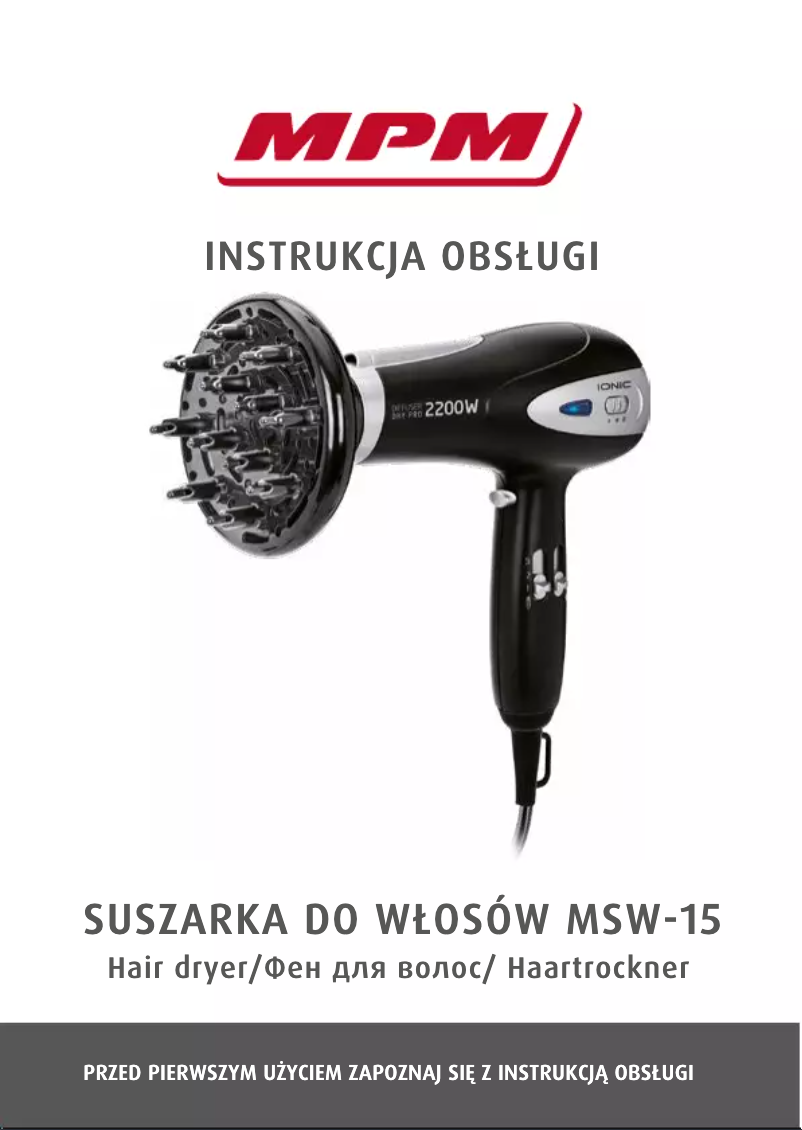 Página 1 del manual Manual de usuario MPM MSW-15