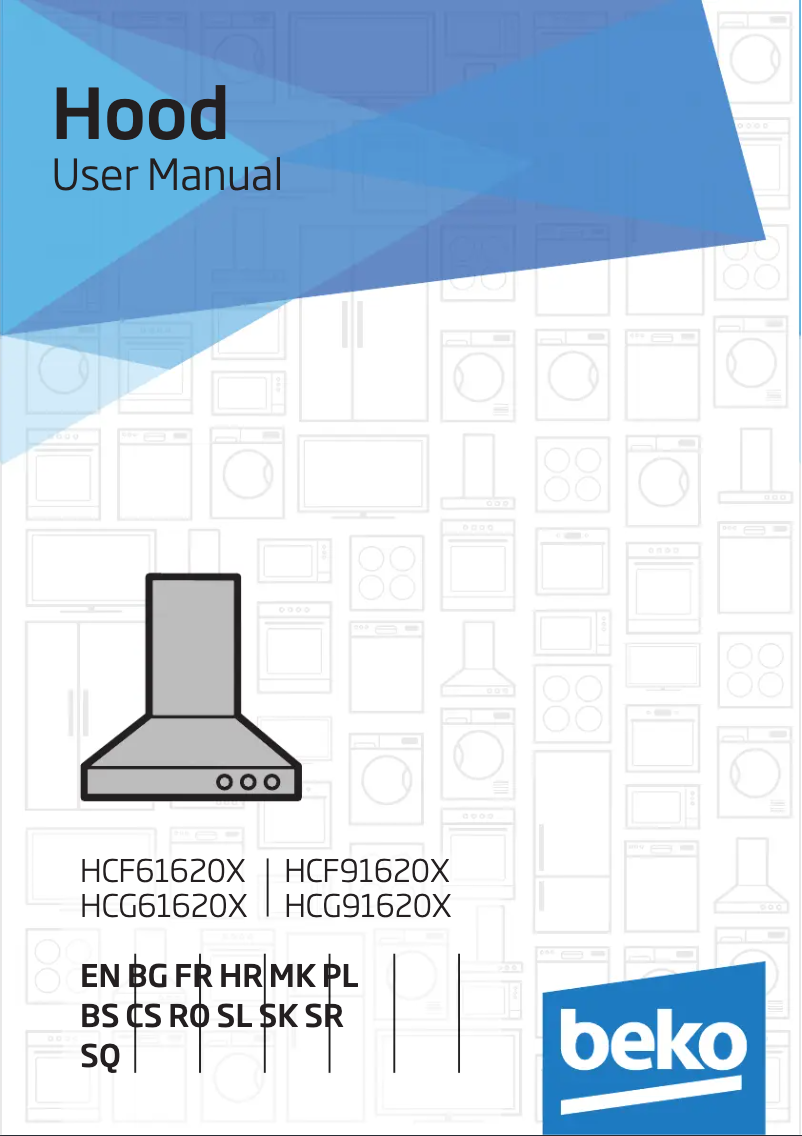 Page 1 de la notice Manuel utilisateur Beko HCF61620X
