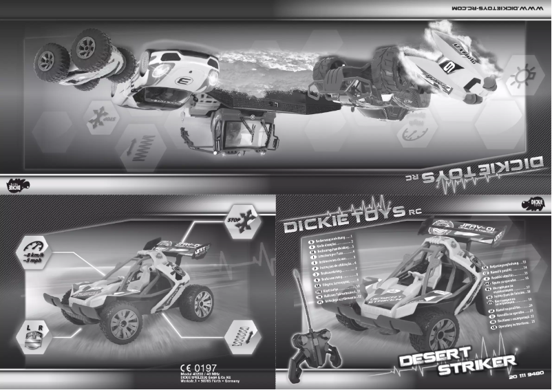 Página 1 del manual Manual de usuario Dickie Desert Striker