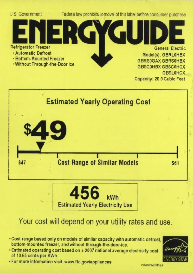 Image de la première page du manuel de l'appareil GBSL0HCXLLS