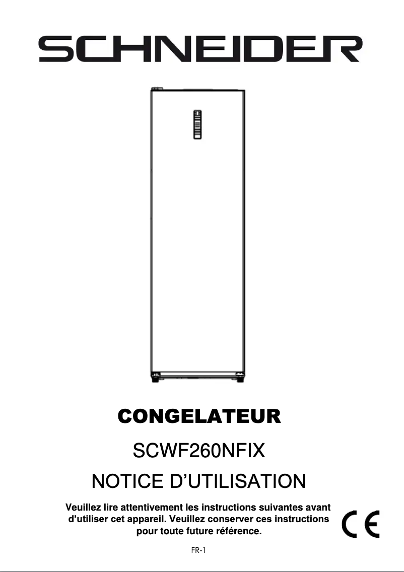 Page n°1 - Manuel utilisateur Schneider SCWF260NFIX