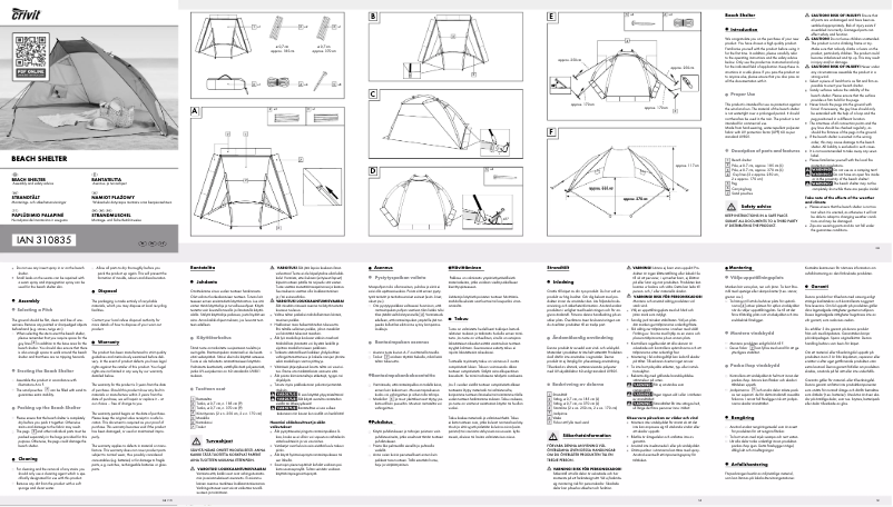 Page 1 de la notice Manuel utilisateur Crivit IAN 273756
