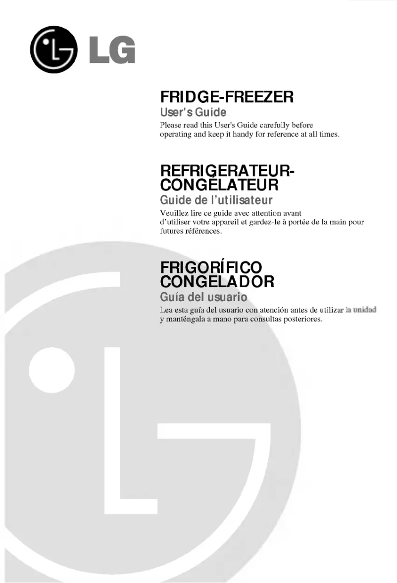 Page 1 de la notice Manuel utilisateur LG GR-439BLRA