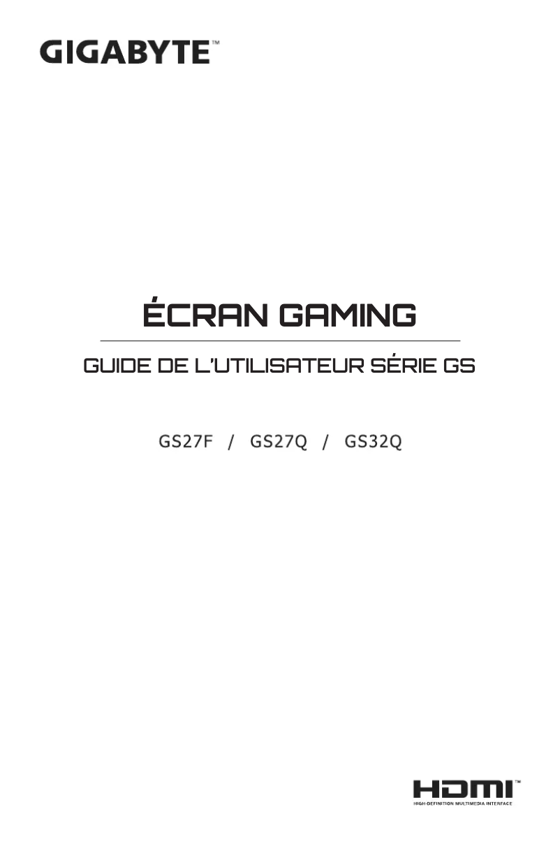 Imagen de la primera página del manual del dispositivo GS27Q