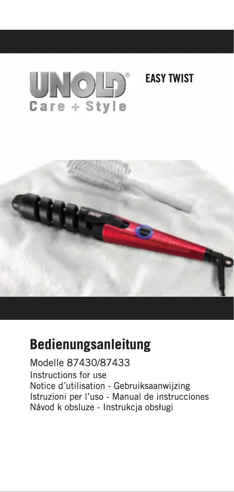 Page 1 de la notice Manuel utilisateur Unold Easy Twist 87433