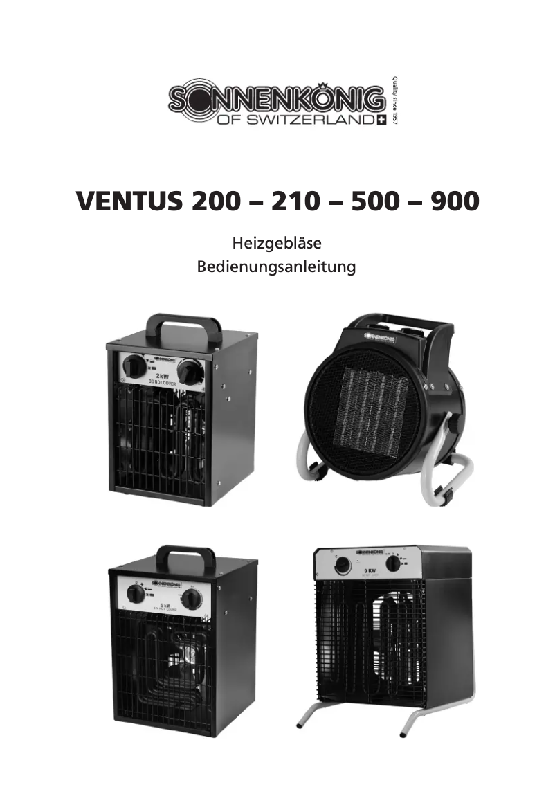 Page n°1 - Manuel utilisateur Sonnenkönig Ventus 1500