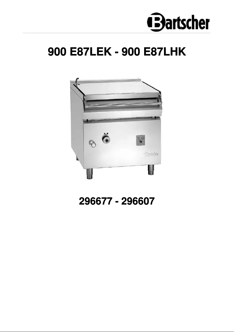 Image de la première page du manuel de l'appareil 900 E87LEK