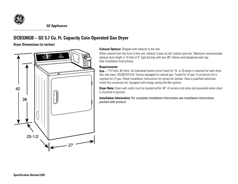 Image de la première page du manuel de l'appareil DCB330GBKC