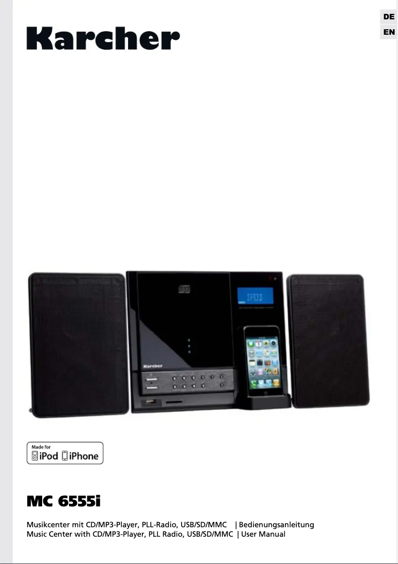 Page 1 de la notice Manuel utilisateur Kärcher MC 6555i