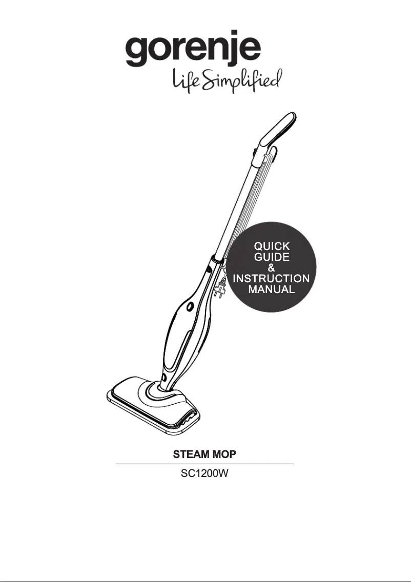 Page 1 de la notice Manuel utilisateur Gorenje SC1200W