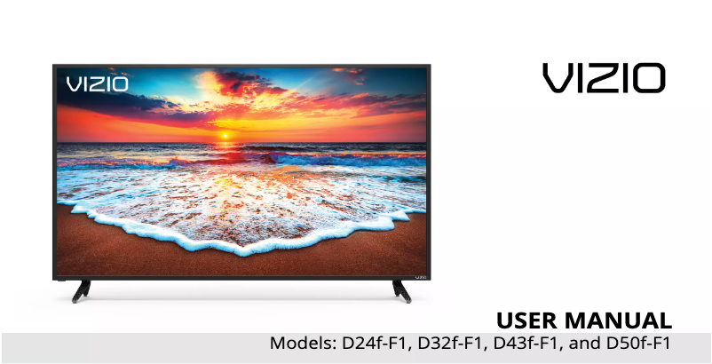 Image de la première page du manuel de l'appareil SmartCast D43f-F1