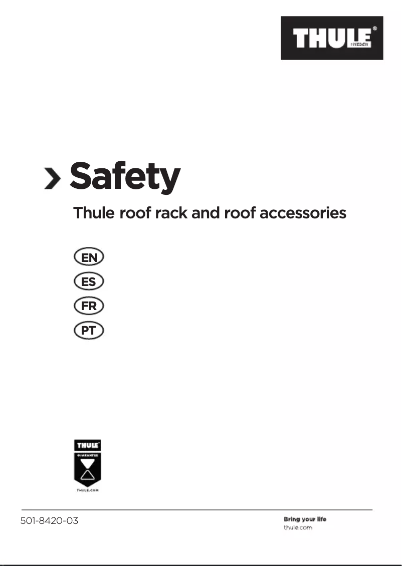 Image de la première page du manuel de l'appareil Evo Raised Rail