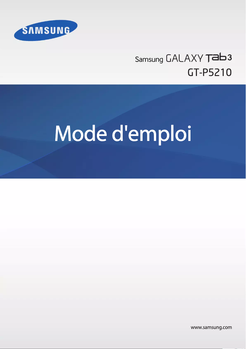 Page 1 de la notice Manuel utilisateur Samsung GT-P5210X