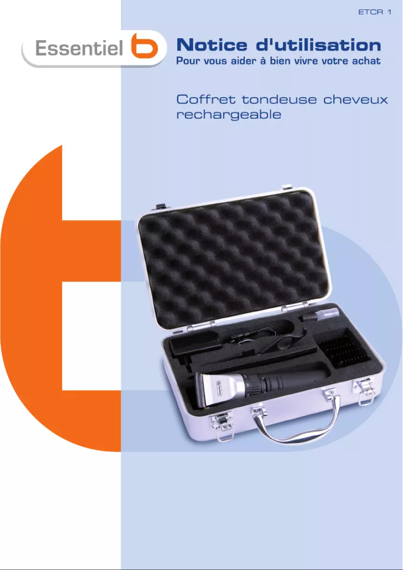 First page image of the manual for ETCR 1