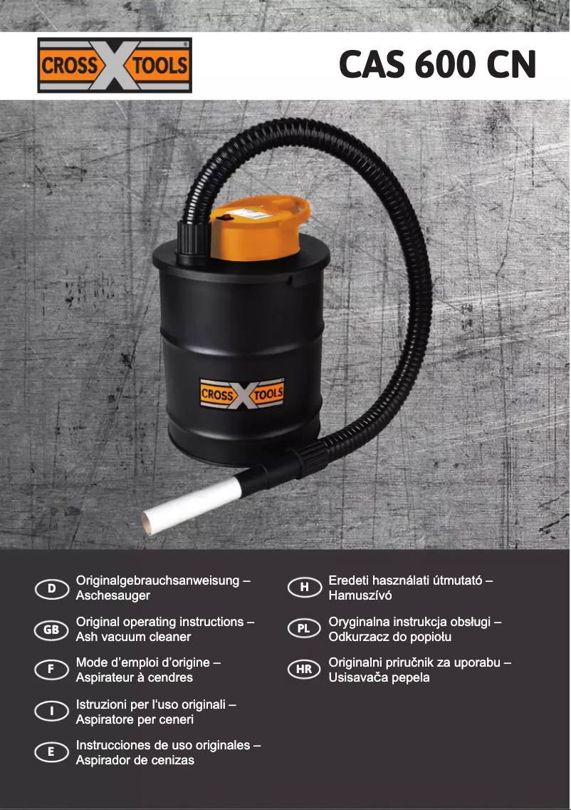 Image de la première page du manuel de l'appareil CAS 600 CN