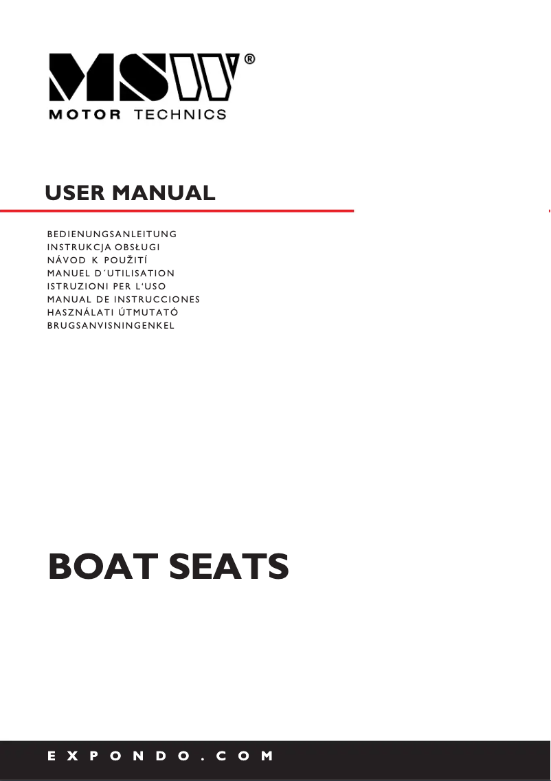 Page 1 de la notice Manuel utilisateur MSW MSW-MBS-12