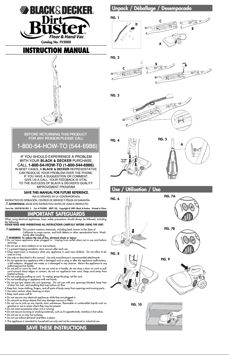 Image de la première page du manuel de l'appareil FV5000