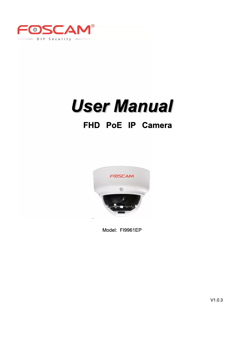 Image de la première page du manuel de l'appareil FI9961EP-2.8MM