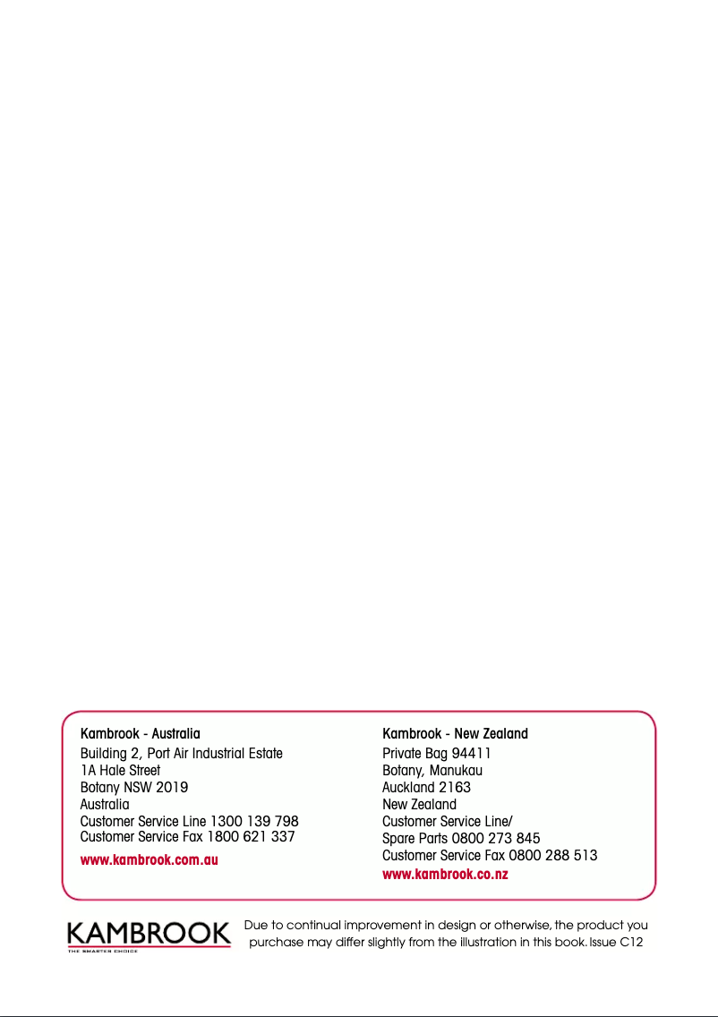 Page 1 de la notice Manuel utilisateur Kambrook KFA624