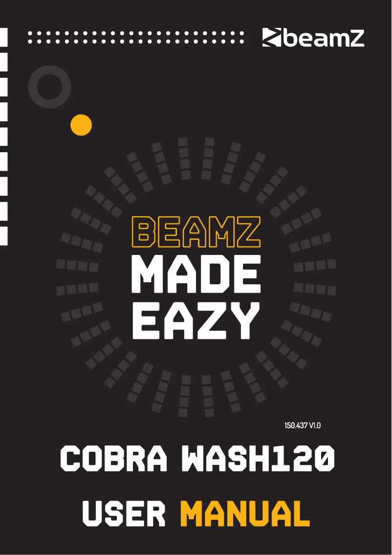 Page n°1 - Manuel utilisateur BeamZ Cobra Wash120