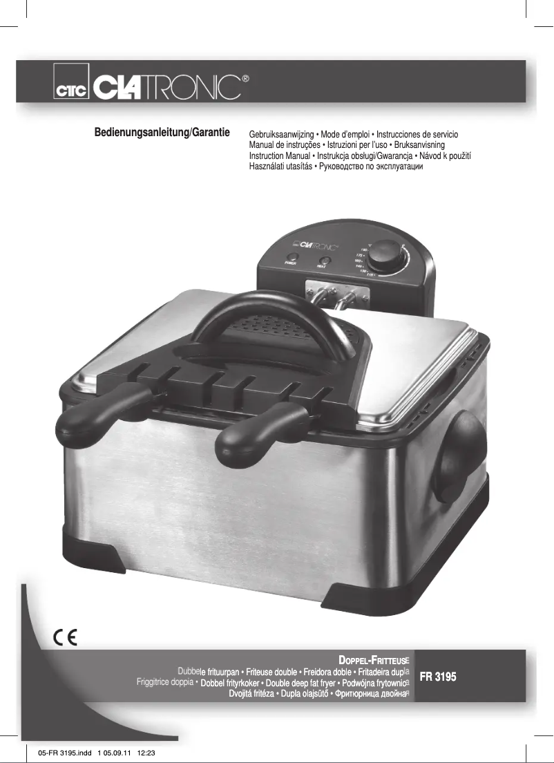 Page 1 de la notice Manuel utilisateur Clatronic FR 3195