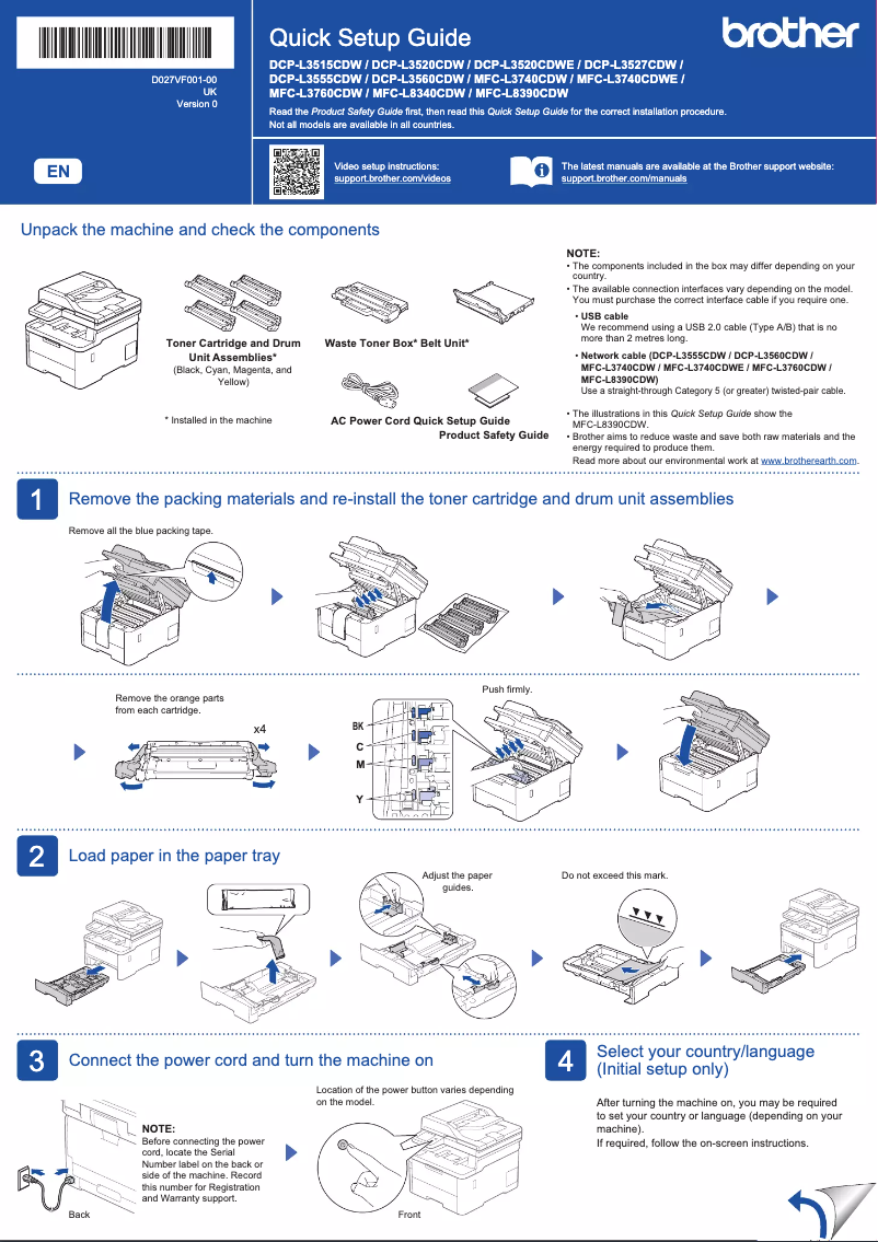 Página 1 del manual Manual de usuario Brother DCP-L3515CDW