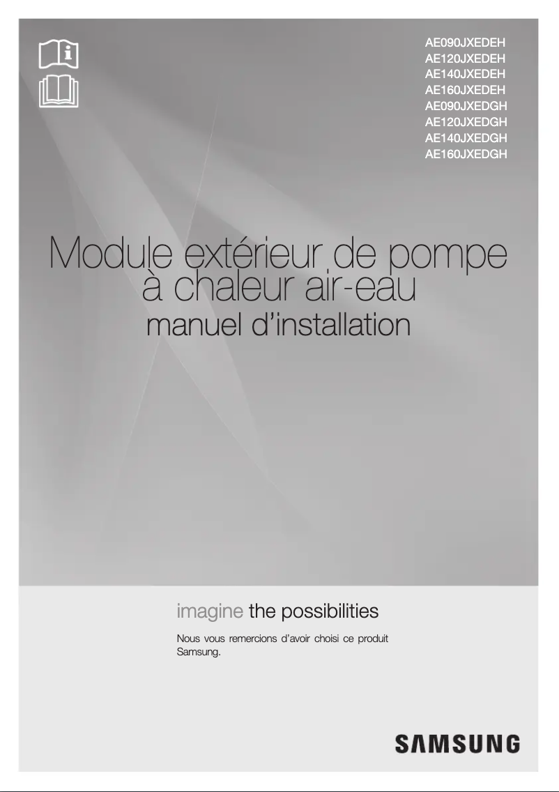 Page 1 de la notice Manuel utilisateur Samsung AE090JXEDGH