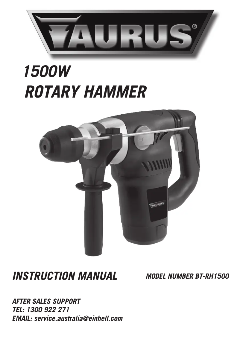 Image de la première page du manuel de l'appareil BT-RH 1500