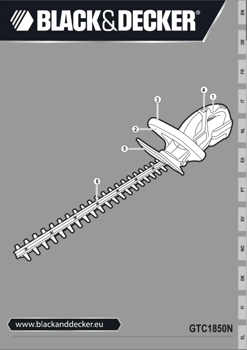 Page 1 de la notice Manuel utilisateur Black & Decker GTC1850N