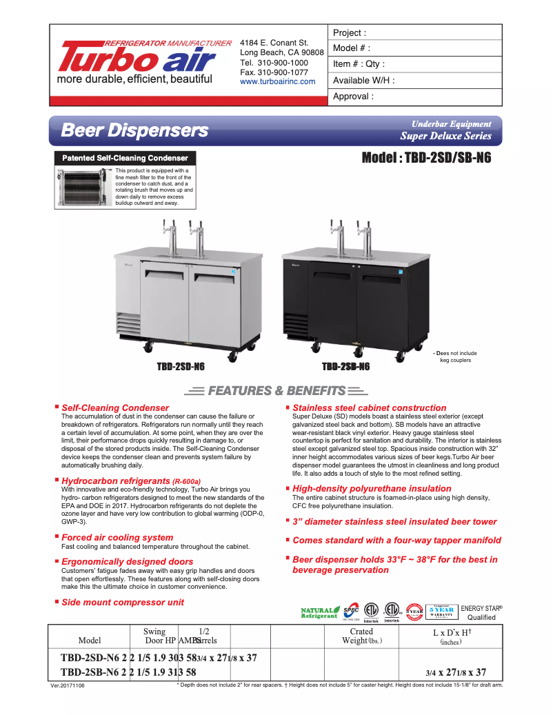 Image de la première page du manuel de l'appareil TBD-2SD